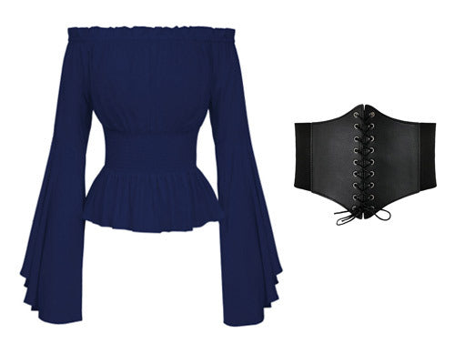 Chemise minimaliste style Renaissance pour femmes