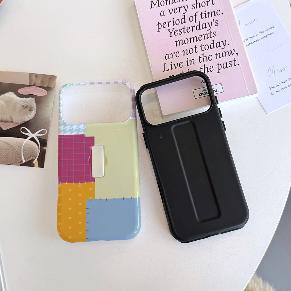Meilleure vente Film et stand Two-in-one Phone Case