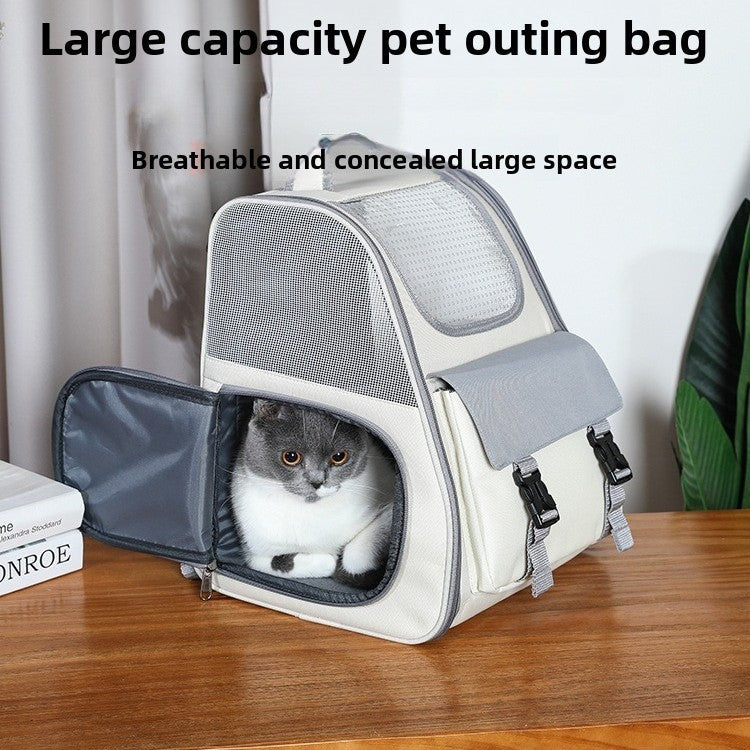 Sac à dos respirant transparent pour chats et chiens