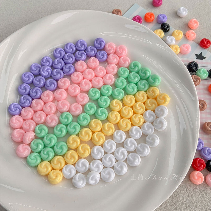 Perles pivotantes en couleur solide PS