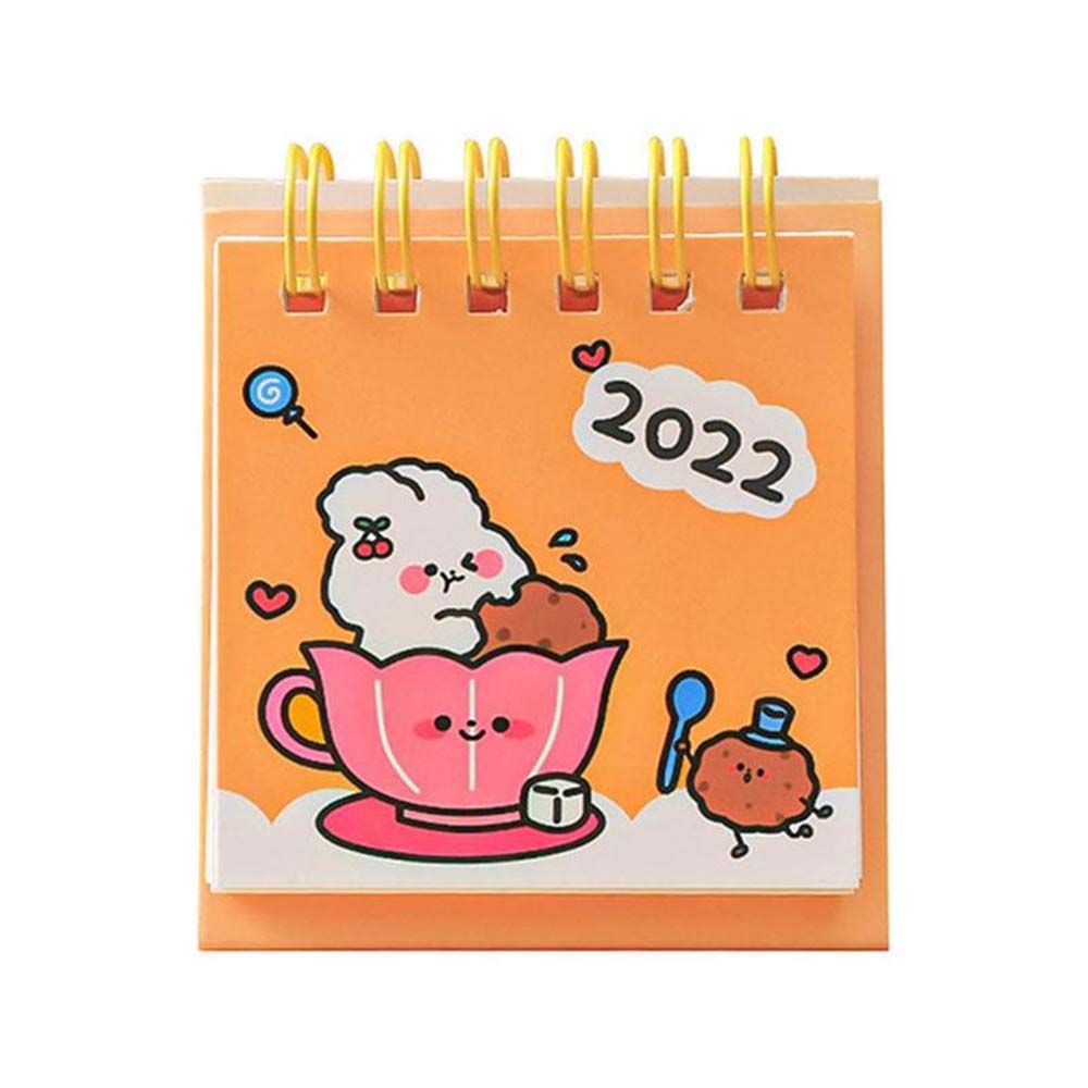 Mini calendrier de bureau Cartoon créatif pour se souvenir des choses