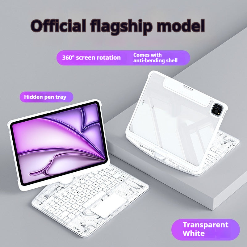 Clavier rotatif transparent pour tablette de protection Air5 PC