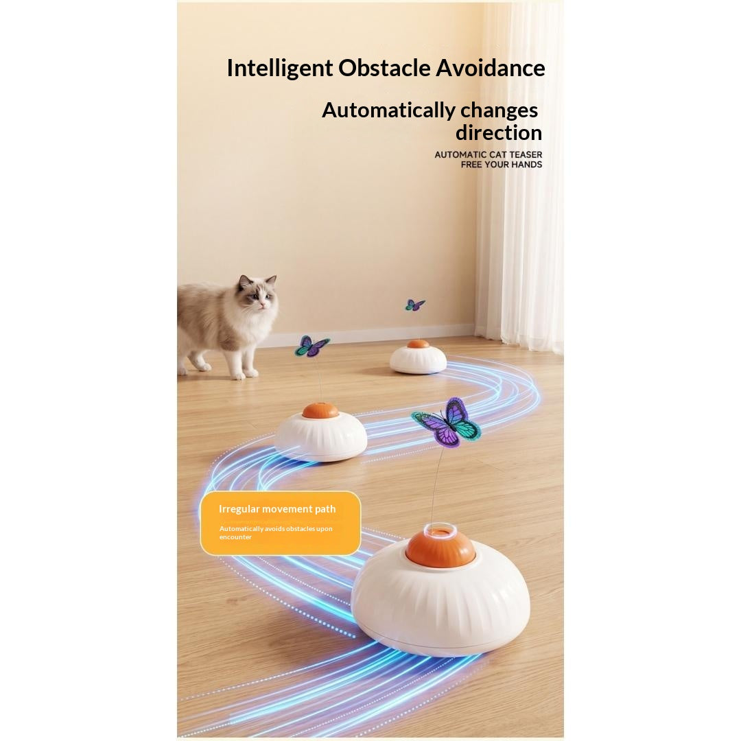Jouet électrique interactif de baguette de chat papillon