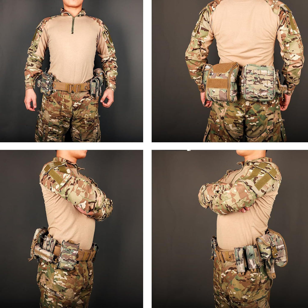 Seal de taille Huit pièces Set Quick Release Equipment Waist Bag Outdoor Patrol Multifonction