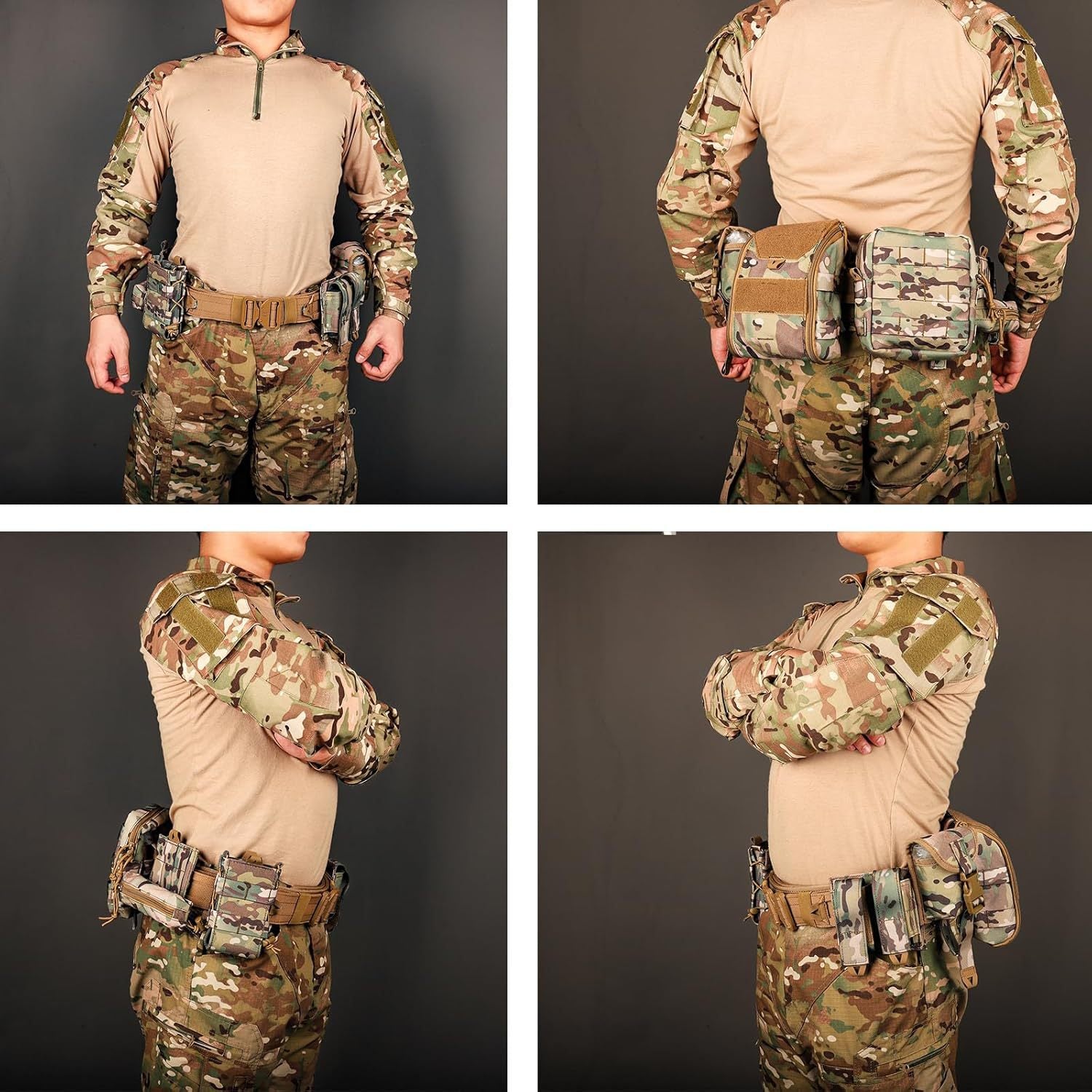 Seal de taille Huit pièces Set Quick Release Equipment Waist Bag Outdoor Patrol Multifonction