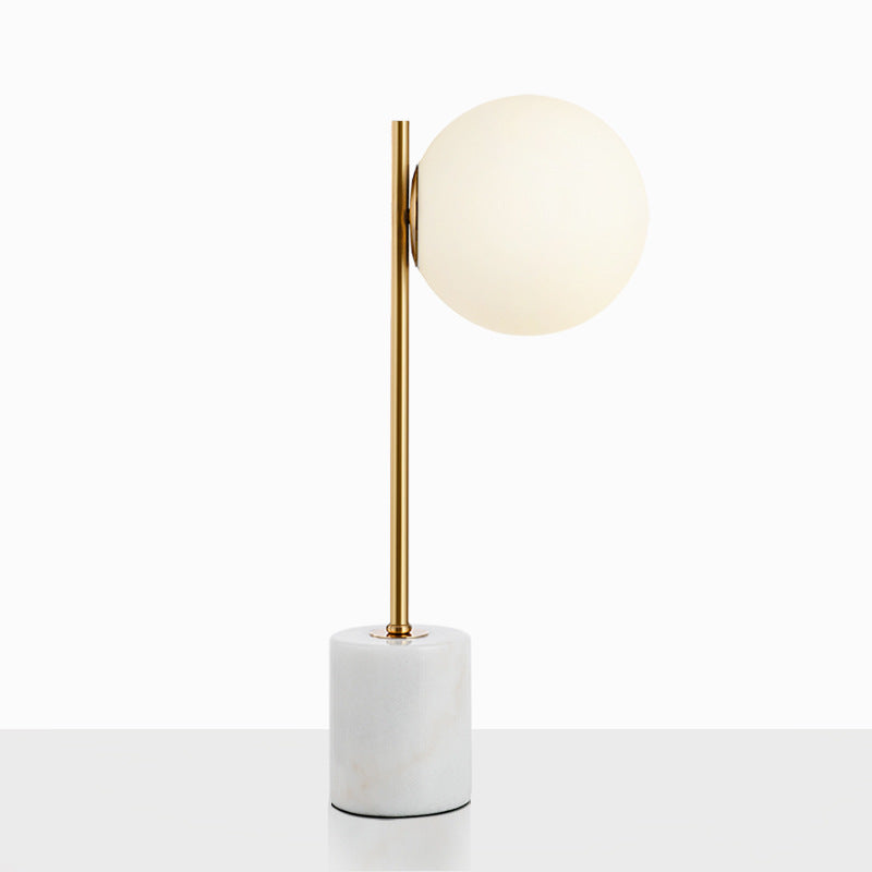 Simple Modern Nordic White Marble Designer Living Room Table Lamp