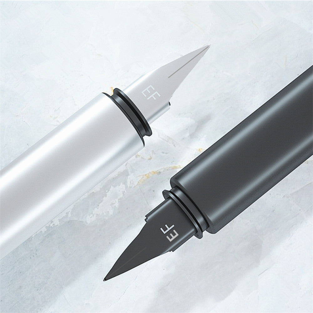 Jinhao Fontaine stylo tout-acier Extrêmement noir métal adulte bureau cadeau enseignant étudiant
