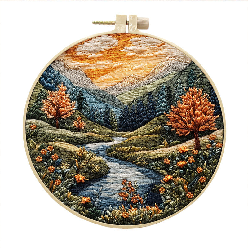 Broderie Diy Cloth Art Matériau Kit