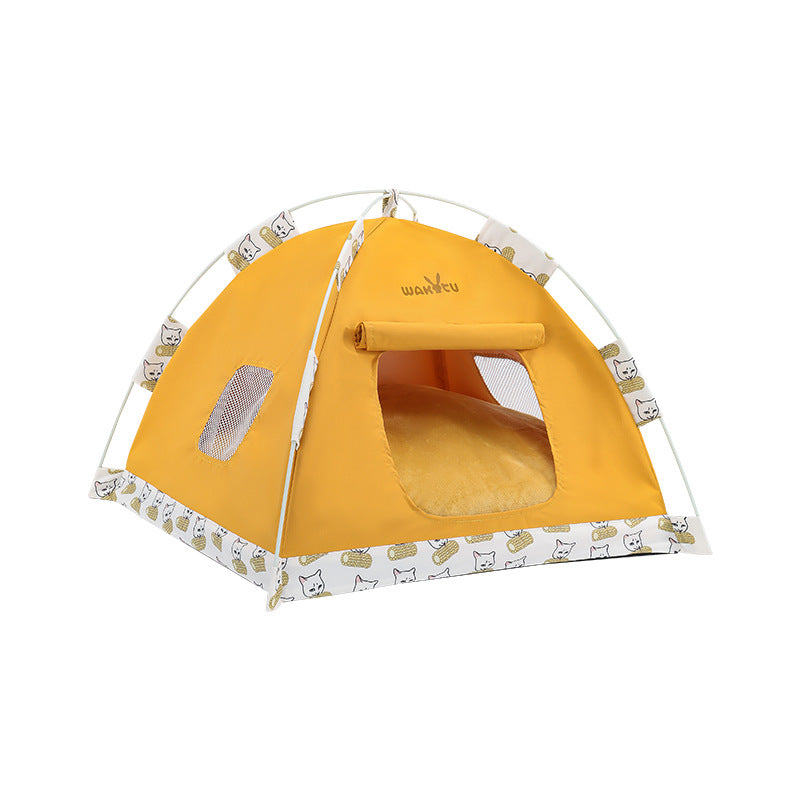 Four-Season Universal Windproof Pet Tent Cat Bed for Outdoor Camping