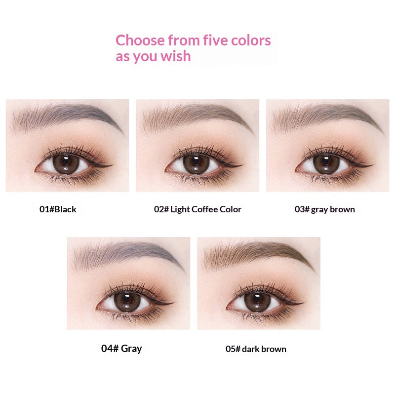 Crayon de sourcils naturel à longue durée d'étanchéité ultra-fine à double extrémité
