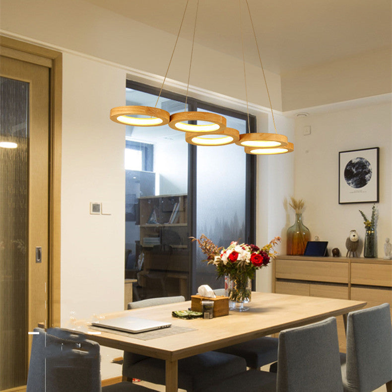 Cercle de pendentif en bois massif simplicité
