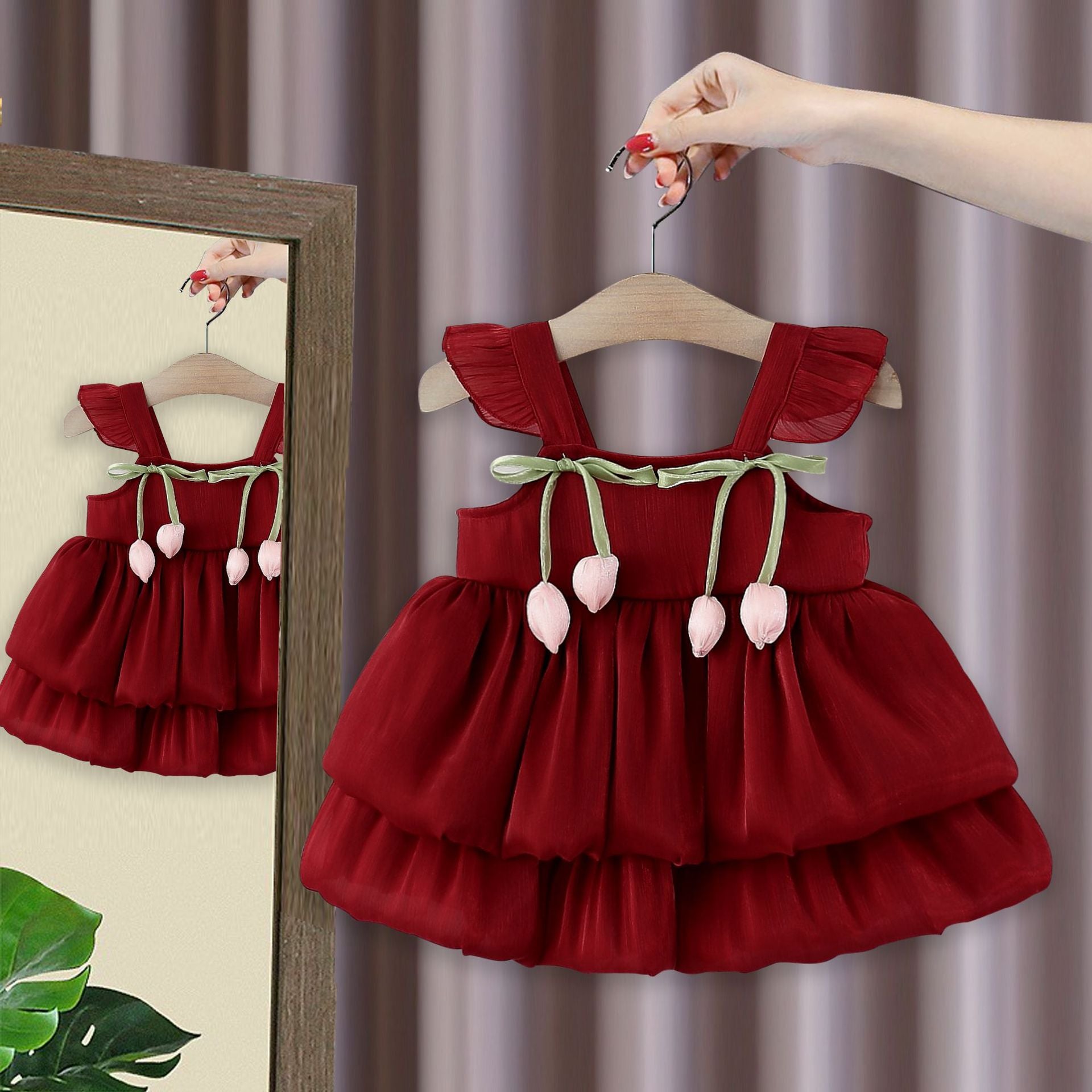 Robe princesse douce de style coréen pour enfants