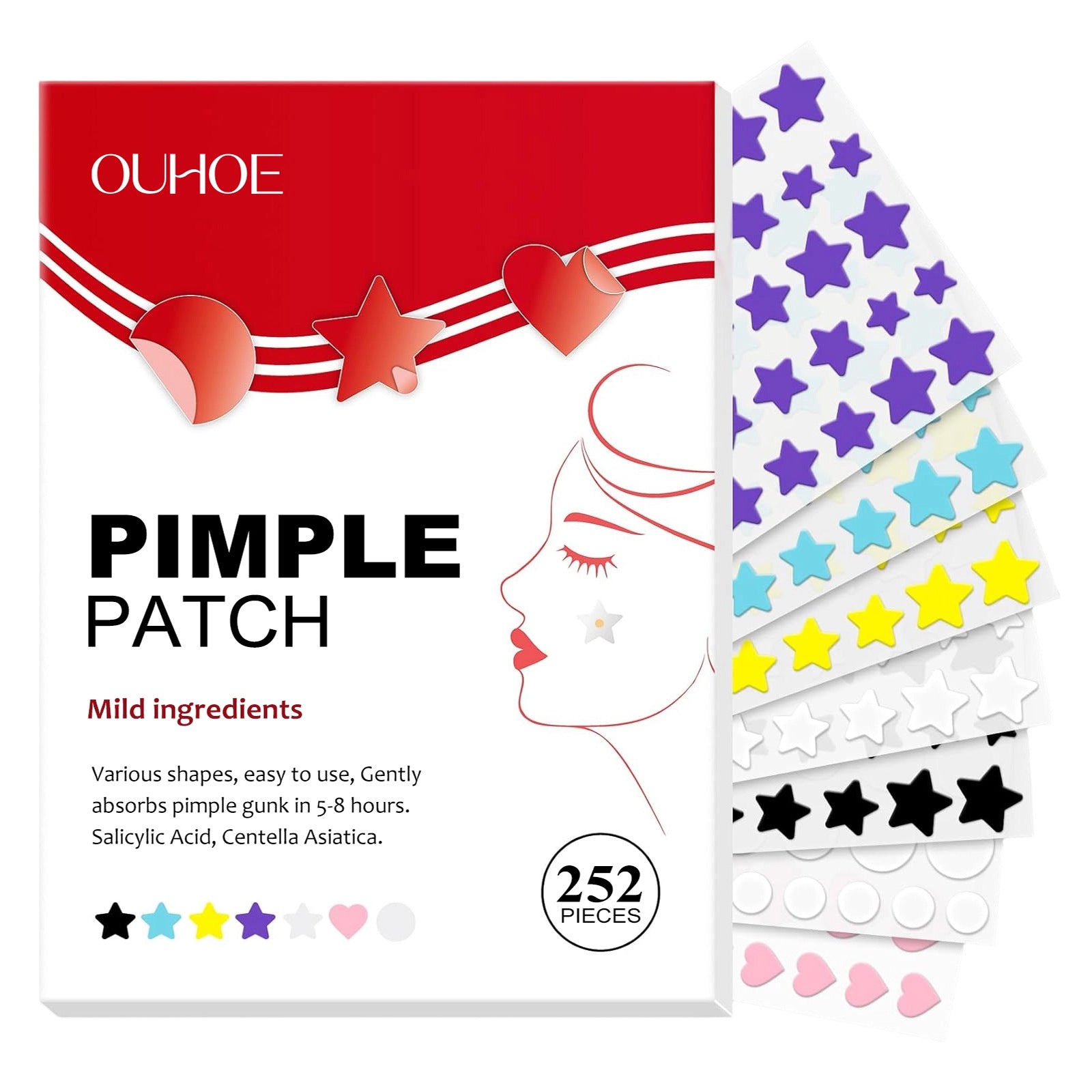 Stickers Patchs pour soins à l'acné