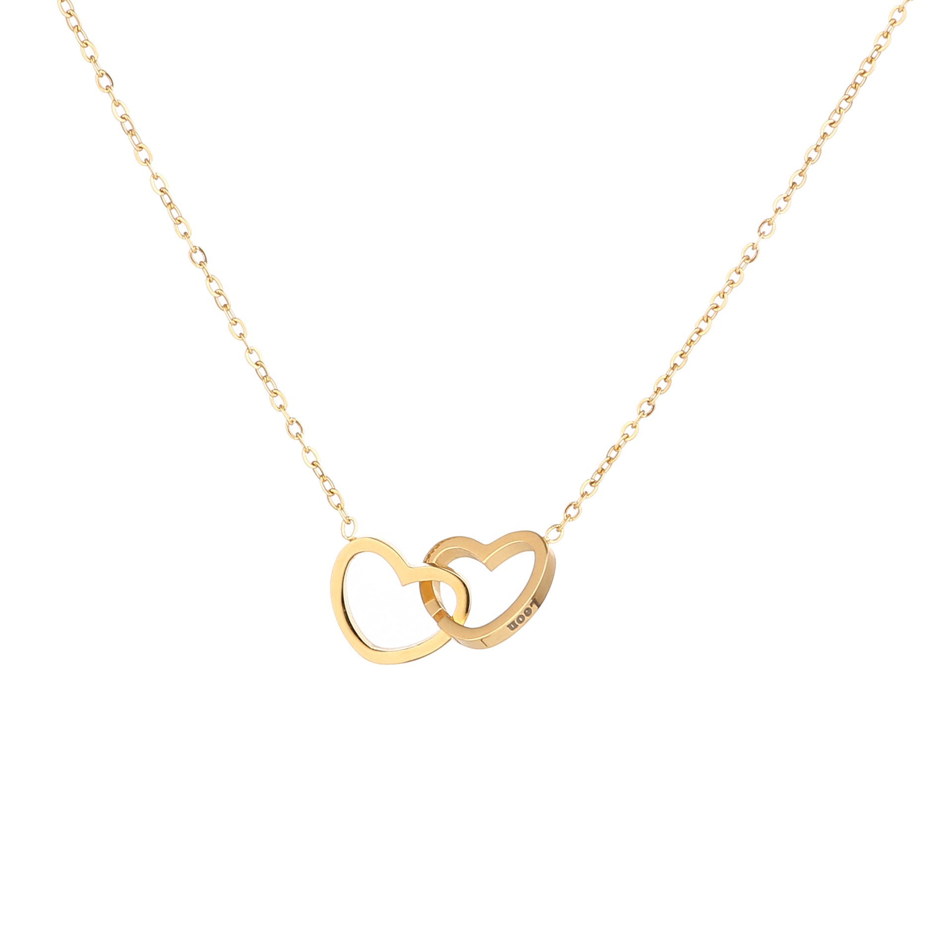 Collier en acier inoxydable à chaîne croisée European and American Fashion