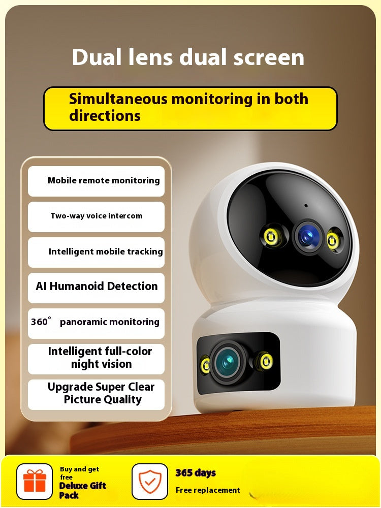 Camera surveillance No blind spot Intelligent HD night vision surveillance