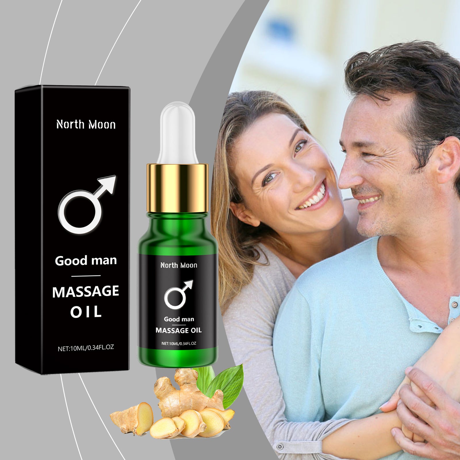 Huile de massage pour hommes 1010ml-boîte