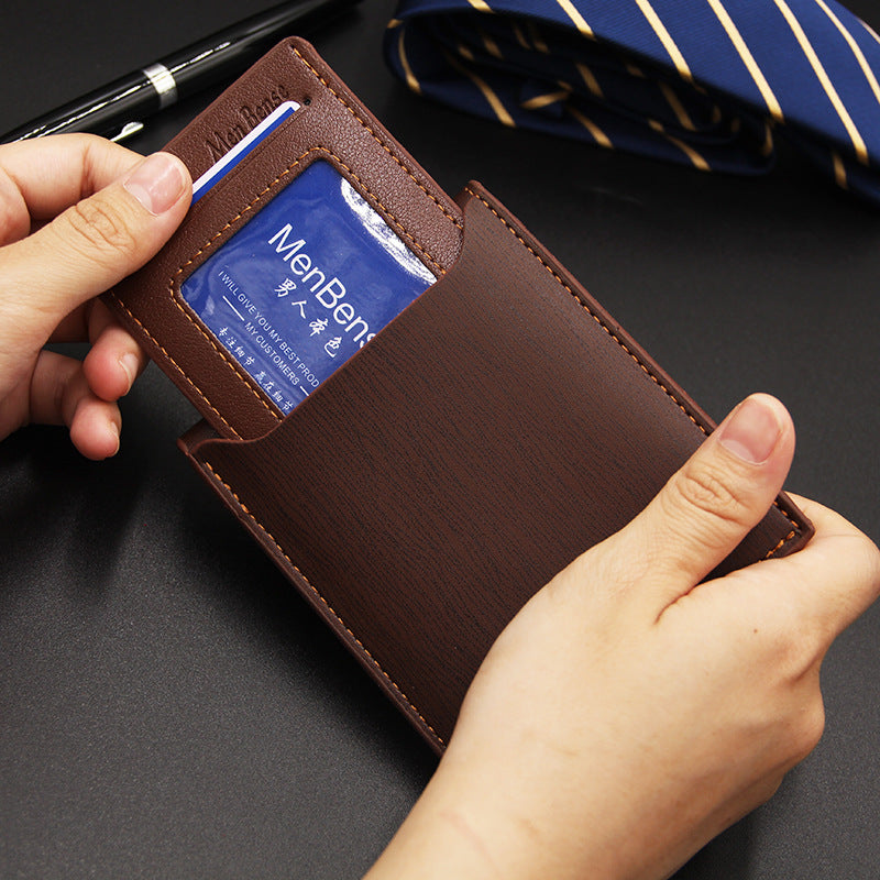 Wallet multifonctionnel à la mode et occasionnel en fer à bord de carte