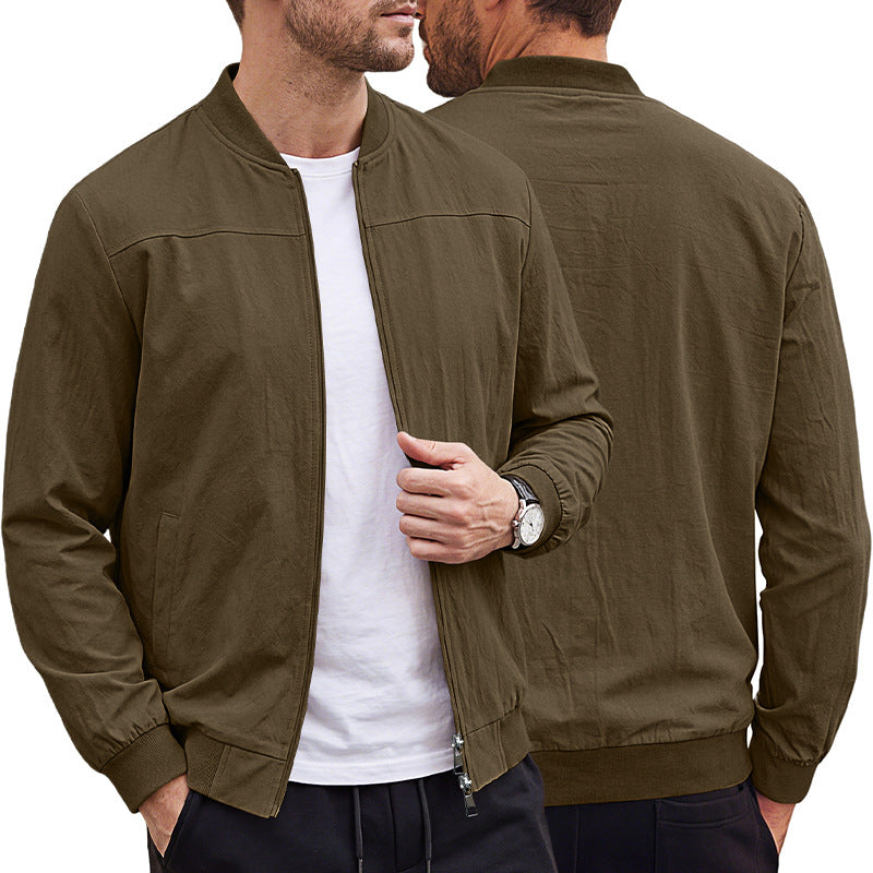 Veste de baseball pour hommes avec veste de sport zipper