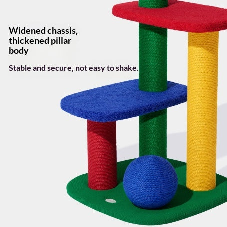 Cat Climbing Frame Cat Bed Sisal Cat Tree avec des plateformes multi-niveaux