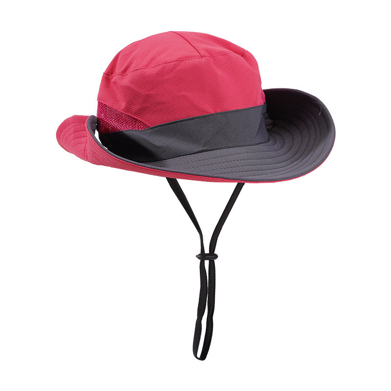 Chapeau à seau large en forme de soleil prêt à la queue de cheval