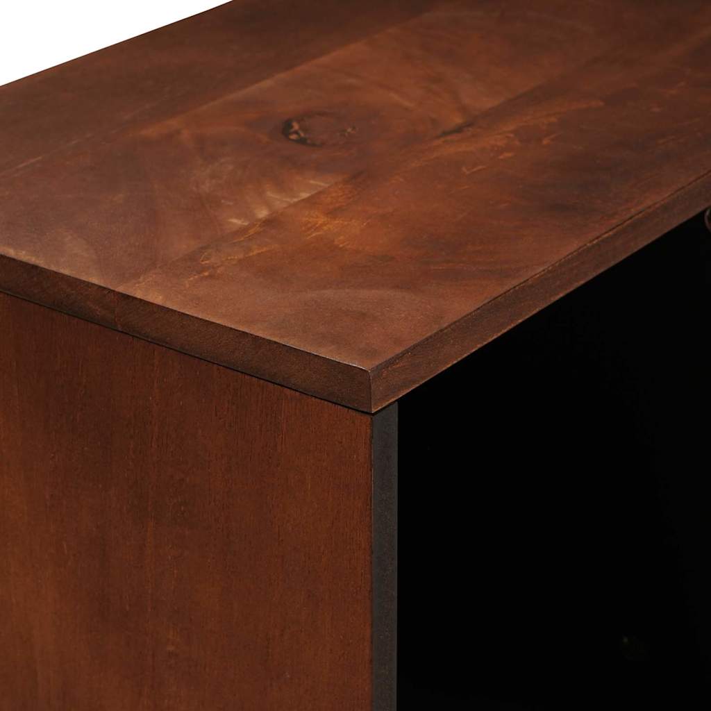 Buffet Brown 80 x 33,5 x 75 cm Tube et bois massif de mangue