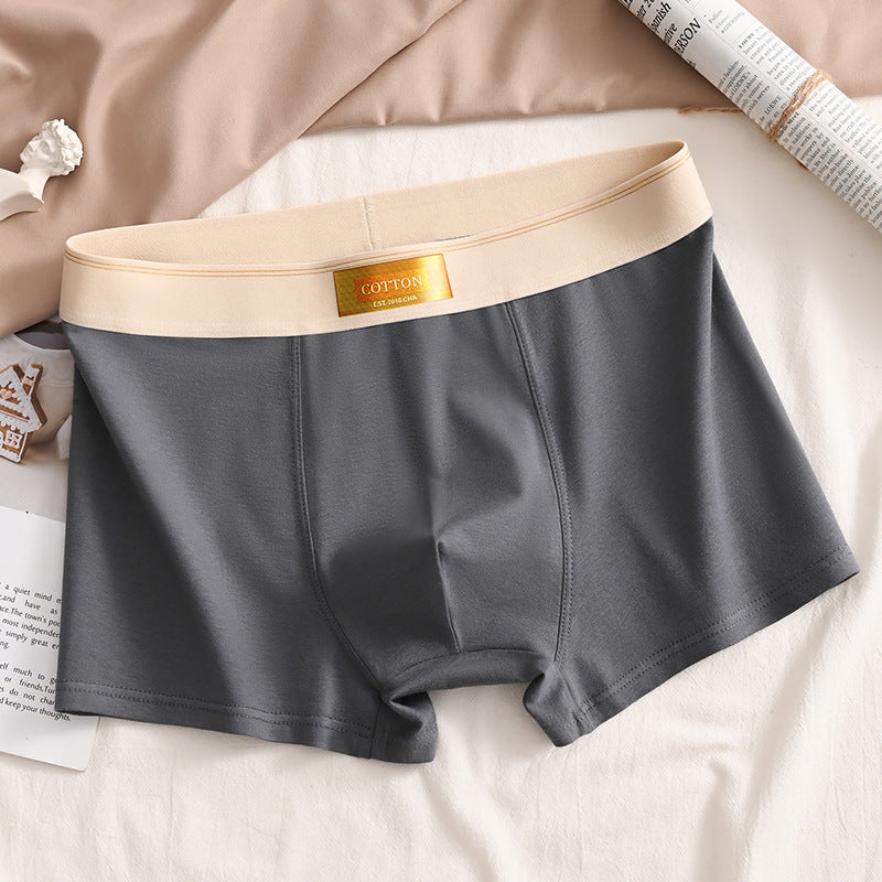 Slip de boxeur respirant en coton athlétique pour hommes