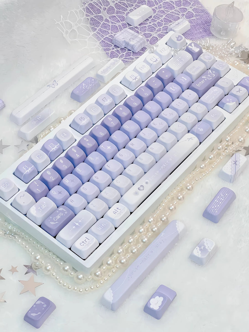 Muse Color Butterfly Whisper Keycaps Taille originale PBT
