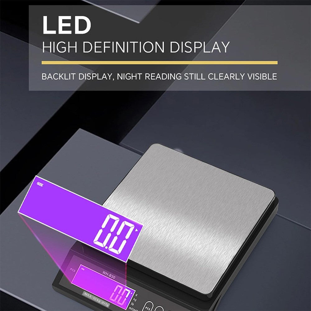 10KG Échelles de cuisine Échelle numérique électronique de cuisson à écran LCD