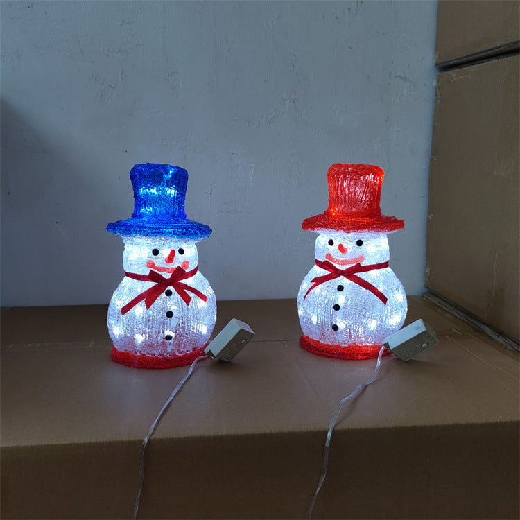Décoration de fenêtre en acrylique époxy Snowman Diy