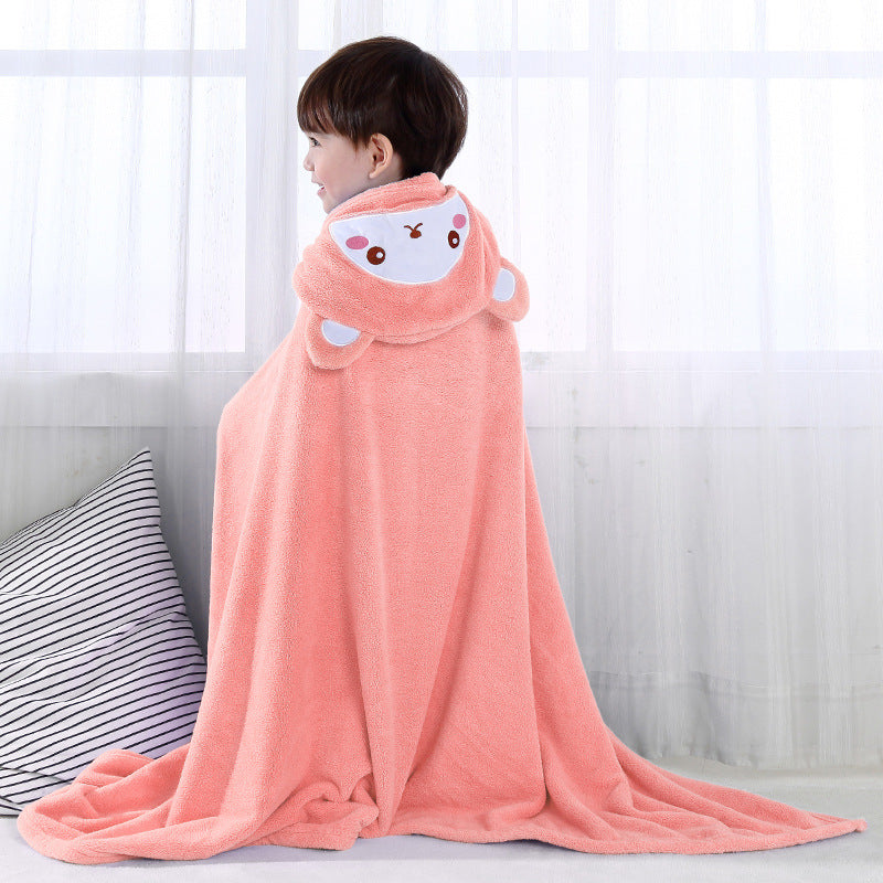 Serviette de bain pour enfants Cape Sèche-linge rapide Chandail à cape polaire Peigne de bain