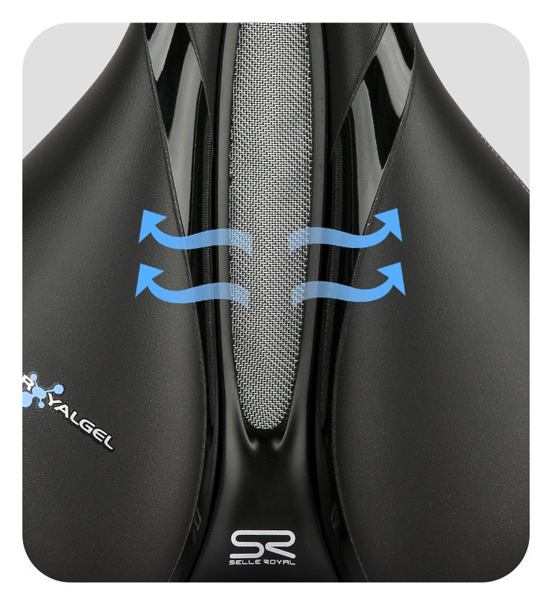Mountain Highway Bicycle Saddle Silicone Shockproof Siège de vélo respirant