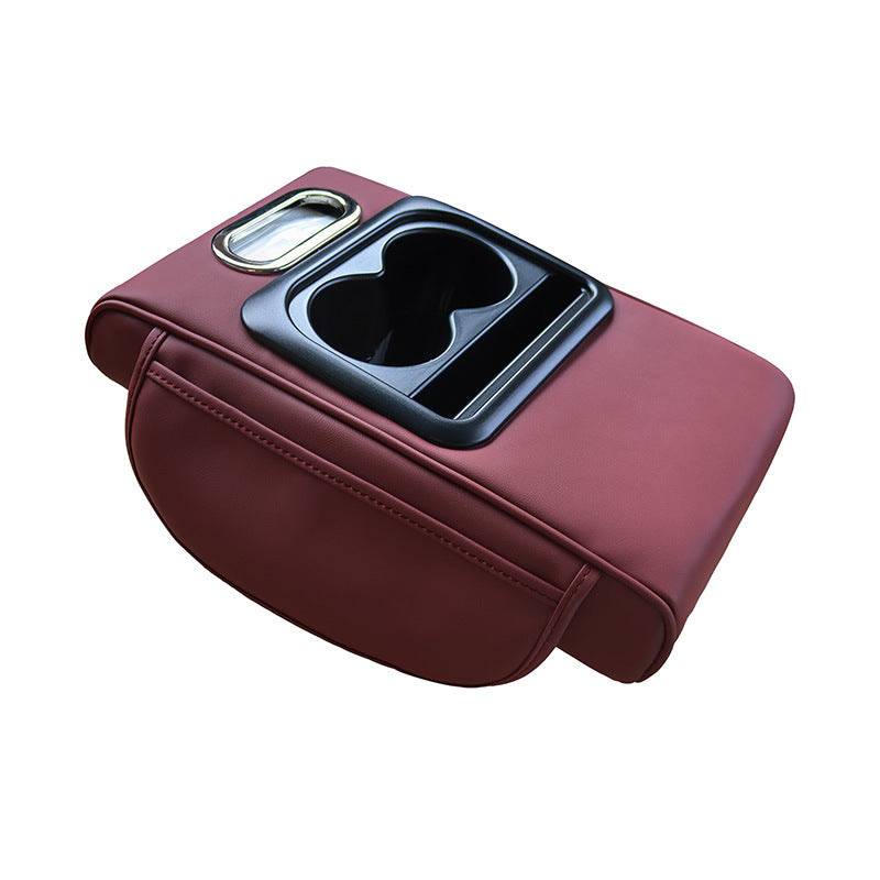 Universal hauteur-réglage Pad porte-cup Entreposage Tissue Box Organizer Car Armrest Box Cus