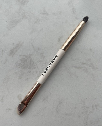 Brosse à paupières et à sourcils à double extrémité Combo