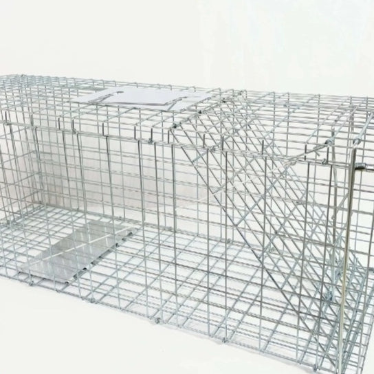 Entièrement automatique Cat-trap Cage pliable pédale galvanisée Cat Cage Love Rescue Cage