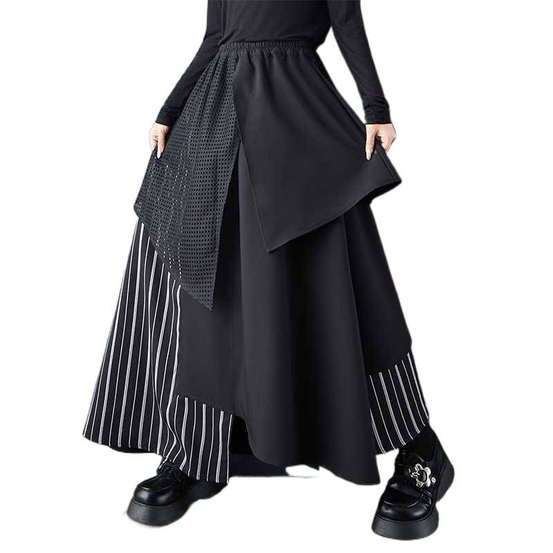 Irregular multi-layered patchwork dress