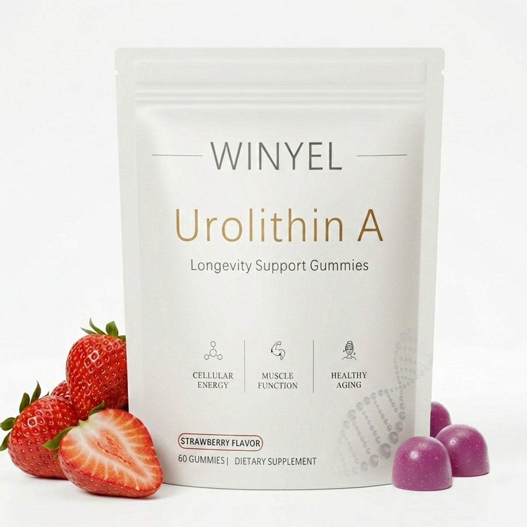 WINYEL Urolithine Un supplément Gommies - Pour un vieillissement en santé Énergie cellulaire Force musculaire