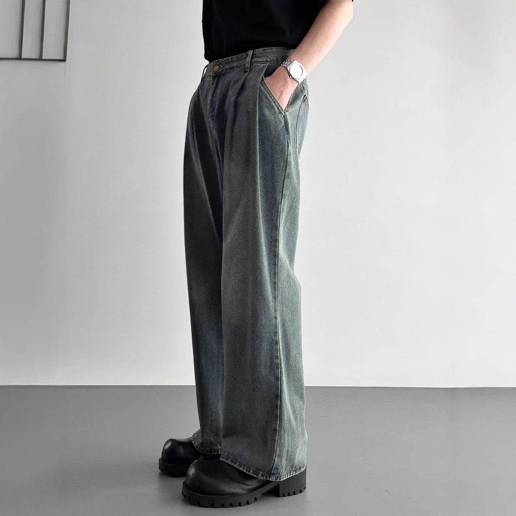 Jeans retro minimalistes haut de gamme pour hommes