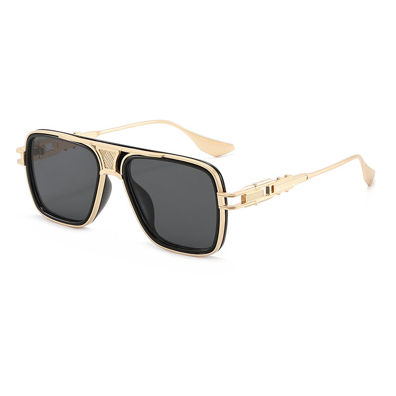 Verres en métal tendance à la mode à structure tortoise Unisex