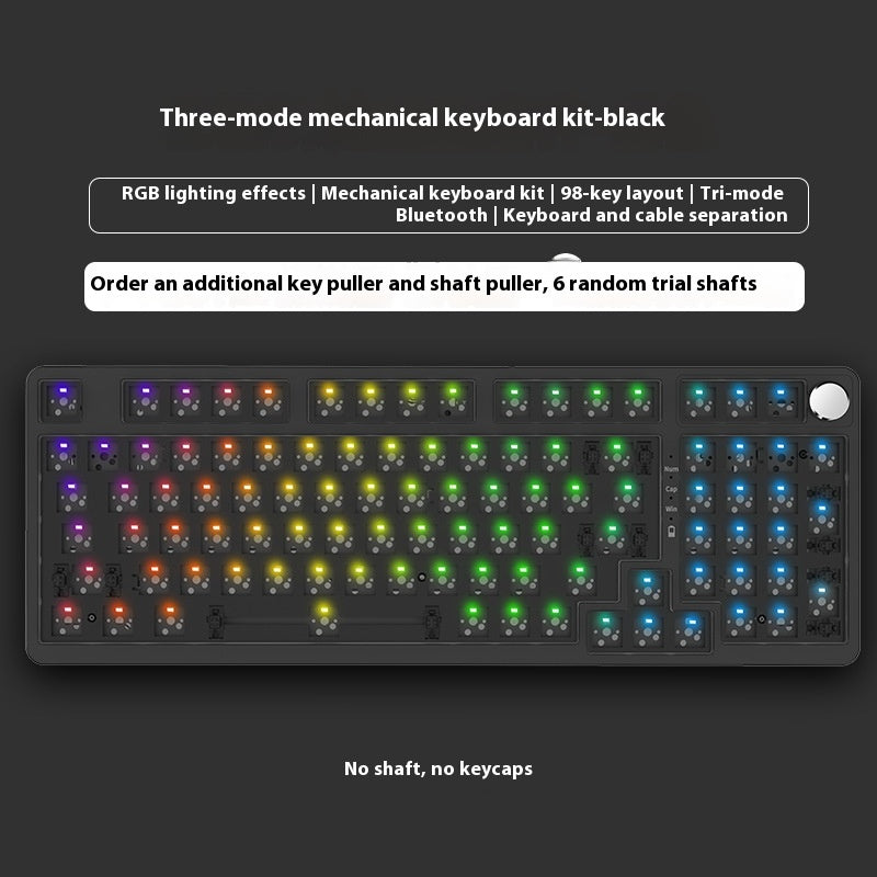 98 Clé sans fil Bluetooth Trois modèles de clavier mécanique Gaming Electronic Sports Office