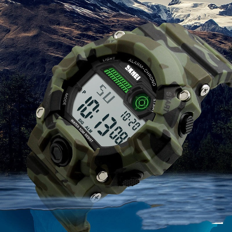 Montre électronique sportive masculine élégante et polyvalente