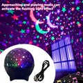 Créative Dreamy Childrens Starry Moon Multicolore Starry Sky Projection Lampe