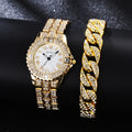 Robe de femme Bracelet Mode Exquise avec Diamond Montre anglaise