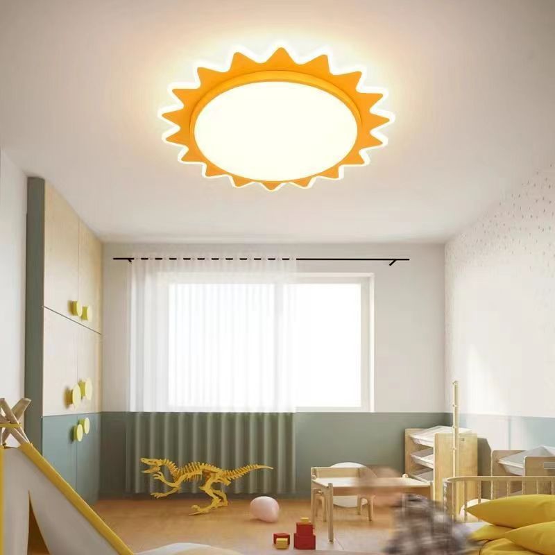 Chambre des enfants Cartoon Protection des yeux Lampe de plafond solaire