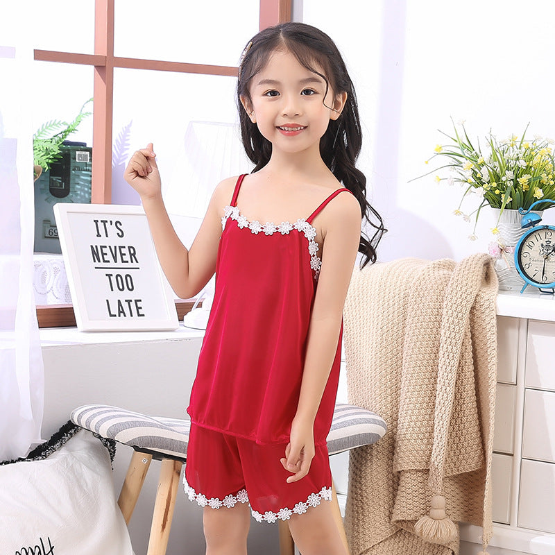 Produit mignon enfant Sling Pajamas Girl