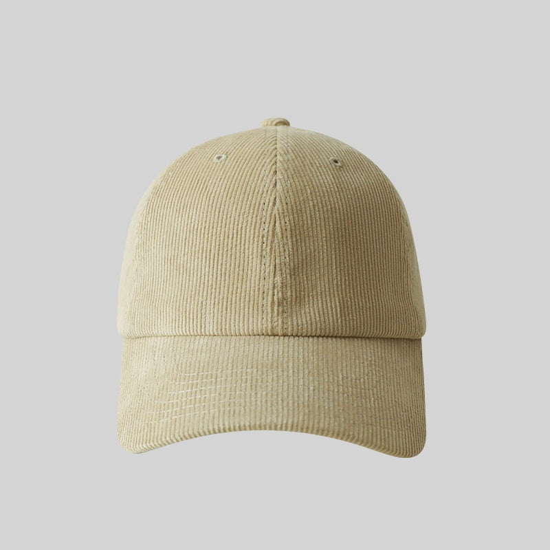 Casquette de baseball Corduroy chaud pour hommes et femmes