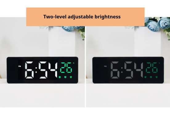 Horloge miroir créative