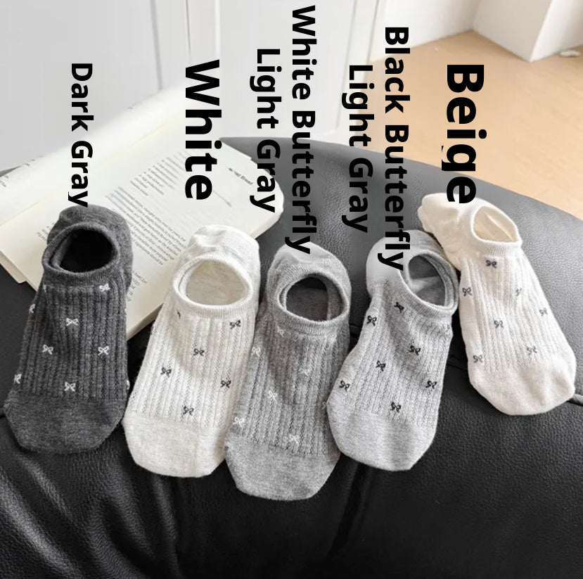 Chaussettes-Butterfly Chaussettes-Dark Gray-1 paire