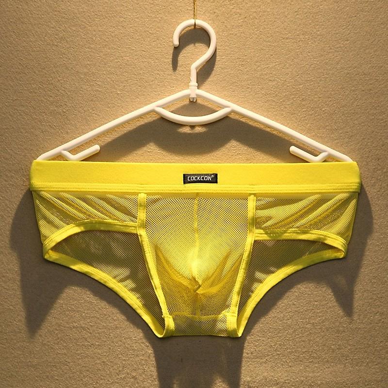Mens Sous-vêtements en mesh avec une poche respirante
