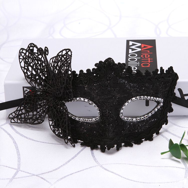 Motif Dragon en cuir gribouillis bordure environ plus papillon Princesse Masque Makeu
