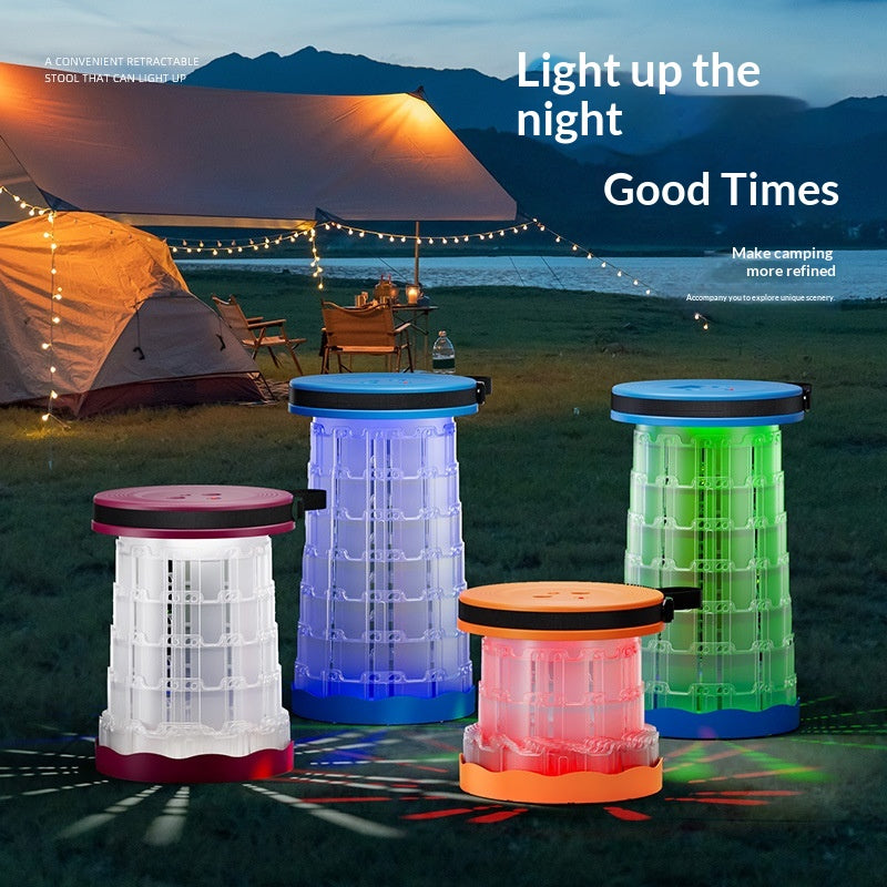 Tabouret portable et pliable idéal pour le camping en montagne